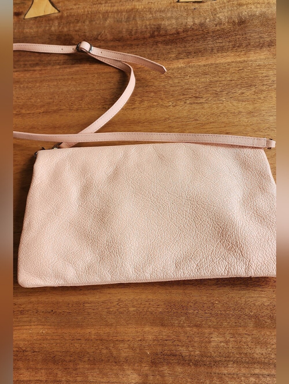 Balenciaga Metallic Edge Classic Envelope Bag Clutch - Pale Pink/Peach - Picture 13 of 16